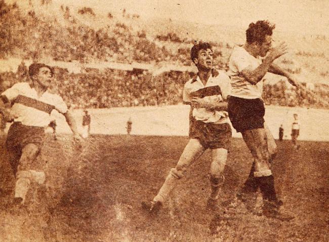 Colo-Colo frente a Católica en 1947