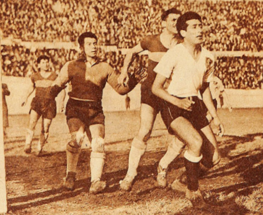 Colo-Colo frente a Everton en 1952