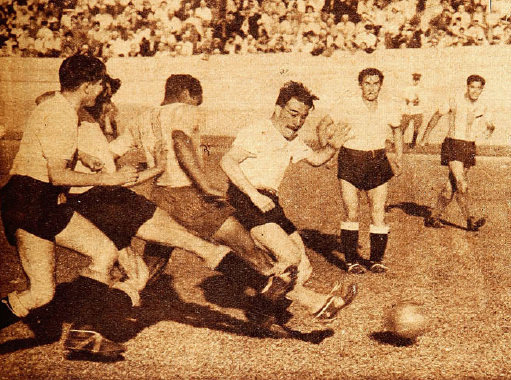 Colo-Colo frente a Magallanes en 1946