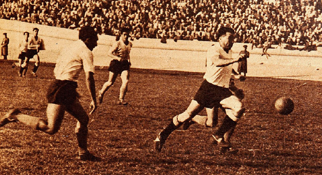 Colo-Colo frente a Magallanes en 1947