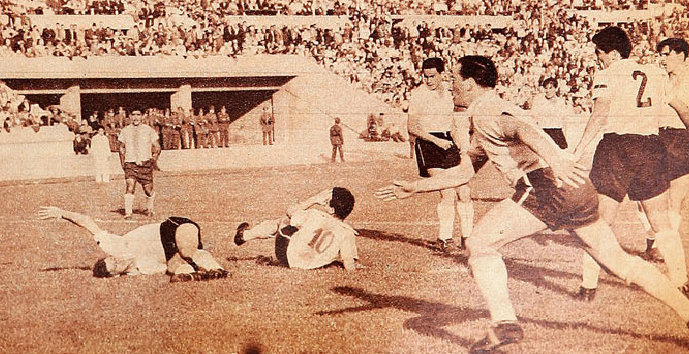 Colo-Colo frente a Magallanes en 1956
