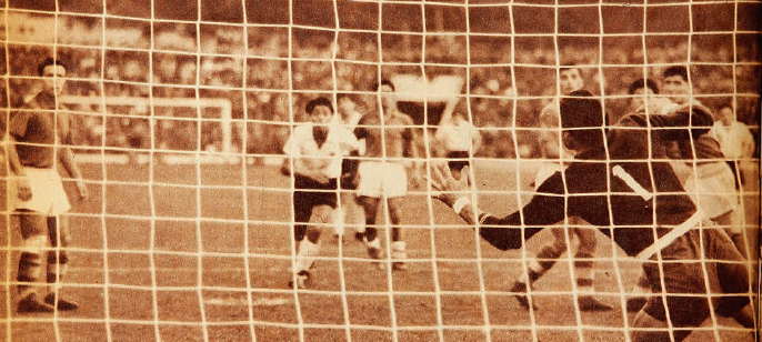 Colo-Colo frente a Wanderers en 1956
